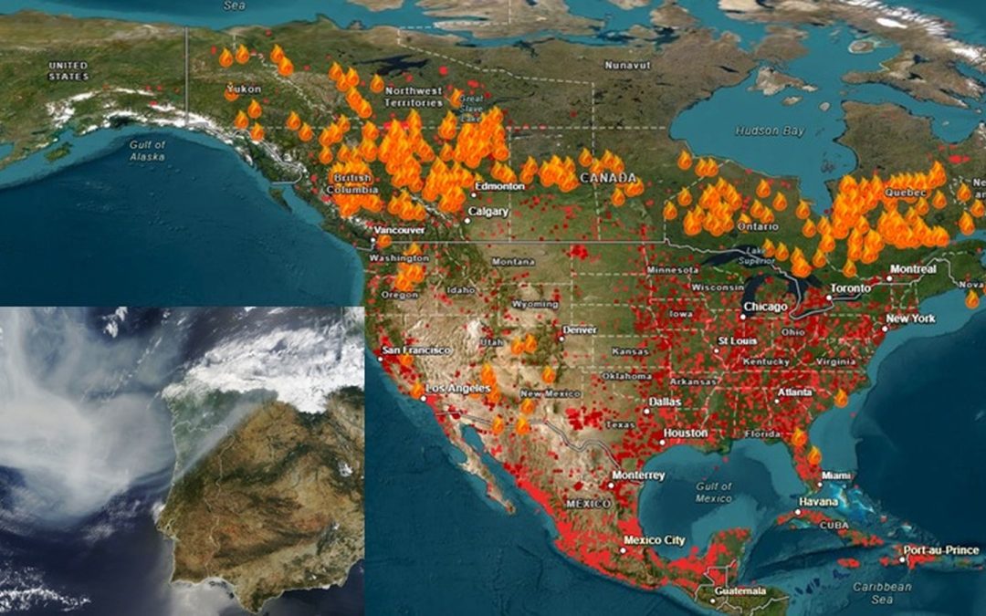 Izaña Observatory detects transoceanic transport of emissions from Canadian fires over the North Atlantic subtropical region